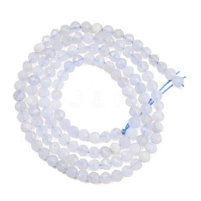 Natural Blue Lace Agate Beads Strands G-E411-12-3mm-02-1