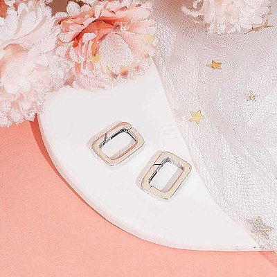 2Pcs 925 Sterling Silver Spring Gate Rings STER-BBC0007-35-1
