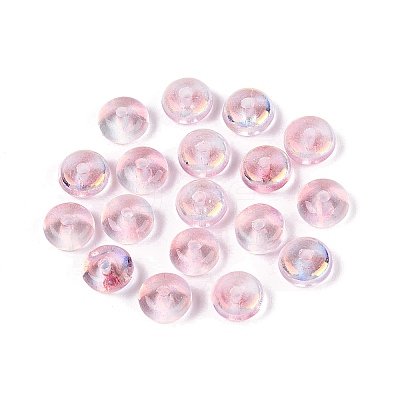Baking Paint Electroplate Transparent Glass Beads EGLA-Q141-01A-A06-1