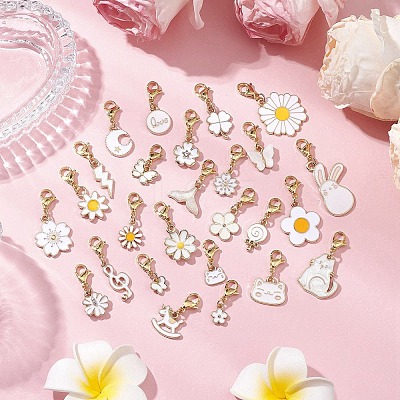 Alloy Enamel Pendant Decorations HJEW-JM02938-04-1