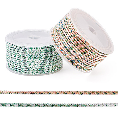 2Rolls 2 Colors 8-Ply Braided Nylon Cords OCOR-TA0003-45A-1