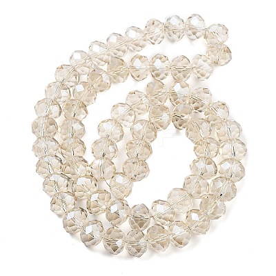 Handmade Imitate Austrian Crystal Faceted Rondelle Glass Beads X-G02YI0P3-1