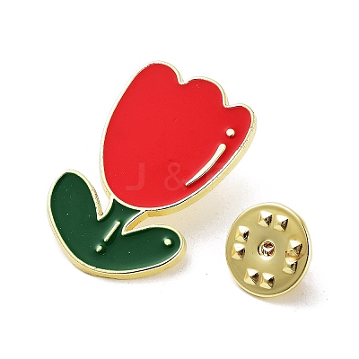Golden Alloy Brooches JEWB-C032-03C-G-1