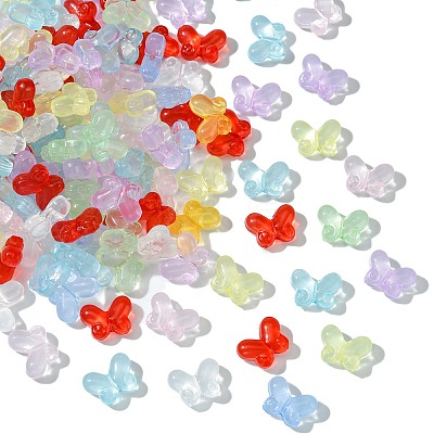 200Pcs Transparent Acrylic Beads OACR-CJ0002-07-1