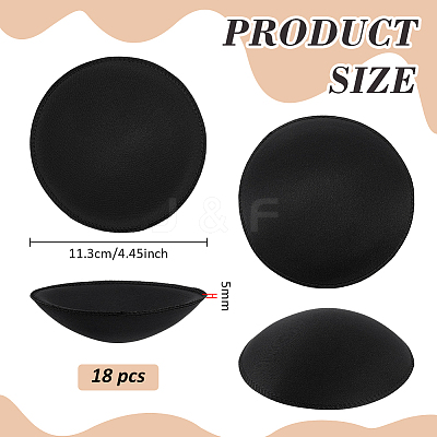 9 Pairs Polyester Round Bra Pads Inserts FIND-BC0019-24B-1