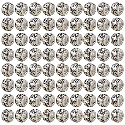 200Pcs Tibetan Style Alloy Spacer Beads TIBE-PA0001-02-1