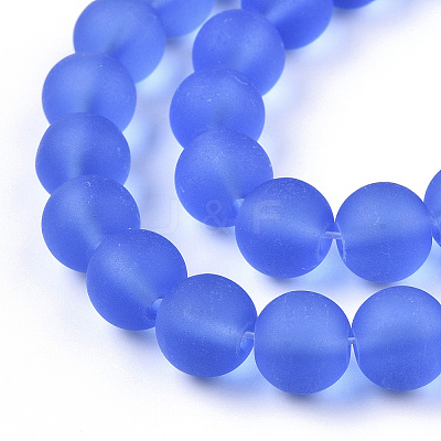 Transparent Glass Beads Strands GLAA-T032-T10mm-MD04-1