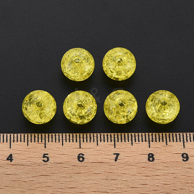 Transparent Crackle Acrylic Beads MACR-S373-66C-N16-1