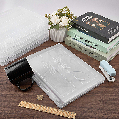 PP Plastic File Storage Box CON-WH0086-227-1