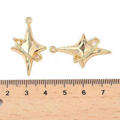 Brass Micro Pave Cubic Zirconia Pendants KK-S531-12G-A-1