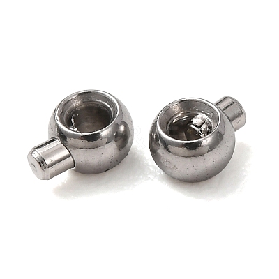 304 Stainless Steel Crimp Beads X-STAS-A151-05P-1