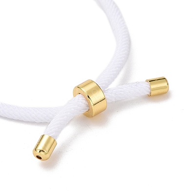 Adjustable Polyester Cord Bracelet Making MAK-C001-01E-1