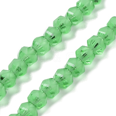 Electroplate Transparent Glass Beads Strands EGLA-I018-FA05-1