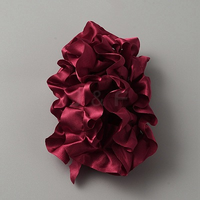 3.28 Feet Polyester Ruffled Ribbons SRIB-WH0011-087B-1