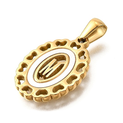 Golden 304 Stainless Steel Pendants STAS-K300-02G-M-1