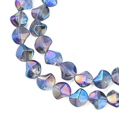 Electroplate Glass Beads Strands EGLA-N008-019-A01-1