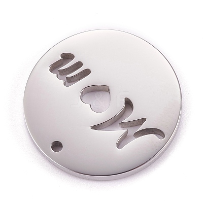 Non-Tarnish Mother's Day 304 Stainless Steel Pendants LS-STAS-F261-05P-1