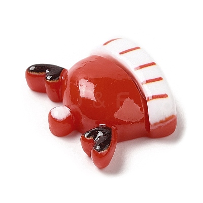 Christmas Theme Opaque Resin Cabochons RESI-E043-01D-1