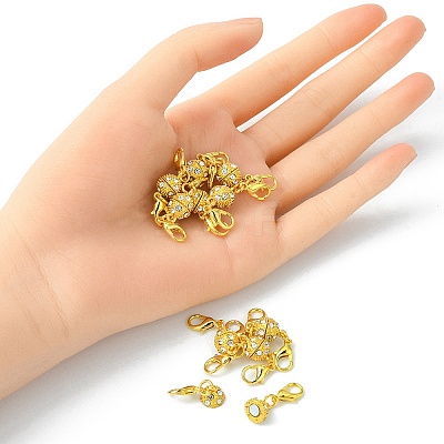 1Pc Alloy Crystal Rhinestone Magnetic Clasps LS-ALRI-YW0001-11G-1