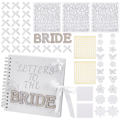 DIY Wedding Bride Paper Photo Albums Kits AJEW-FG0008-67-1