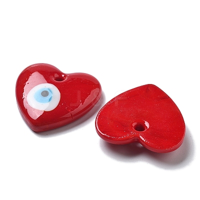 Handmade Evil Eye Lampwork Pendants LAMP-F035-11-1