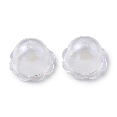 Transparent Acrylic Bead Caps X-OACR-P007-46-1