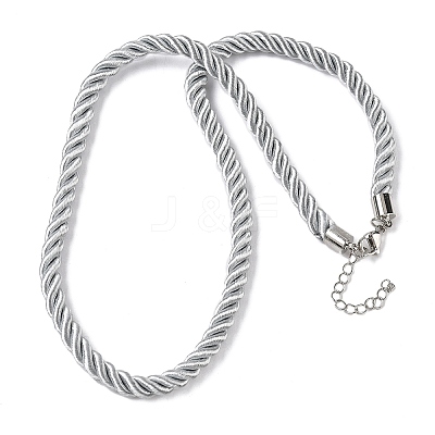 5MM Nylon Twisted Cord Necklace Making FIND-G096-01P-27-1