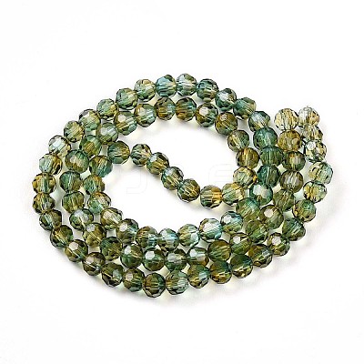 Baking Paint Transparent Glass Beads X1-DGLA-A035-T4mm-A08-1