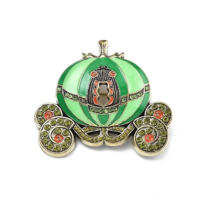 Pumpkin Carriage Enamel Pins JEWB-P046-03AG-02-1