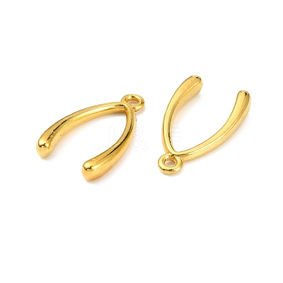 Tibetan Style Alloy Wish Bone Lucky Pendants X-TIBEP-A124554-G-FF-1