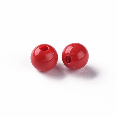 Opaque Acrylic Beads MACR-S370-C8mm-A14-1