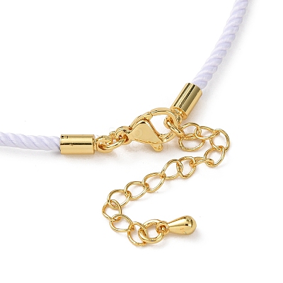2MM Round Nylon Milan Cord Necklace Makings MAK-F038-C32-G-1