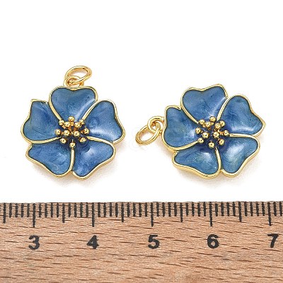 Brass Enamel Pendants KK-CBAD9DF-03G-J-1