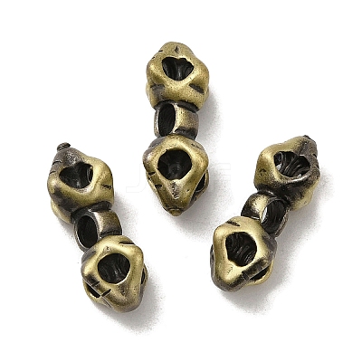 Tibetan Style Rack Plating Brass Connector Charms KK-Q805-08AB-1