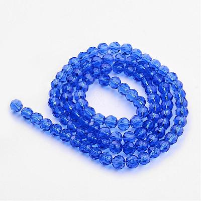 Transparent Glass Bead Strands GLAA-G013-8mm-26-1