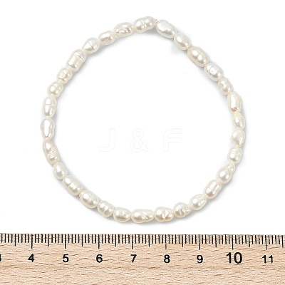 Natural Cultured Freshwater Pearl Beaded Stretch Bracelets for Women BJEW-JB13706-1