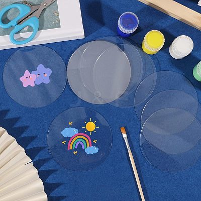 50Pcs Acrylic Sheets AJEW-GL0003-42-1