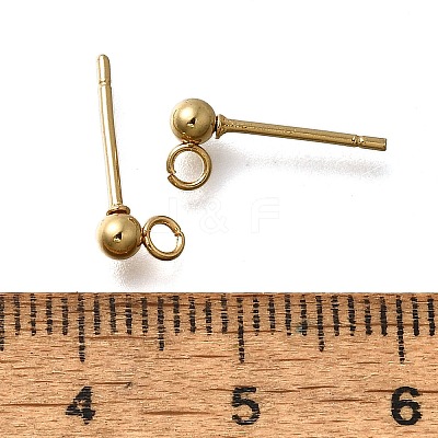 201 Stainless Steel Stud Earring Findings STAS-R156-01G-01-1