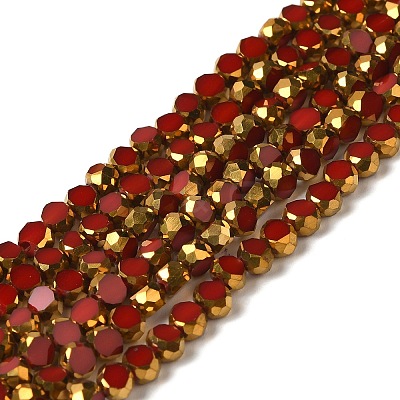 Electroplate Glass Beads Strands EGLA-P061-01A-07-1