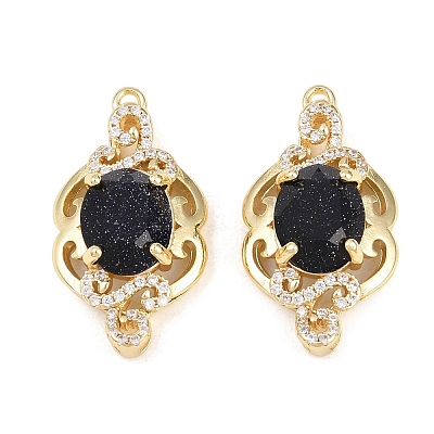 Brass Micro Pave Clear Cubic Zirconia Pendants KK-H257-08C-G02-1