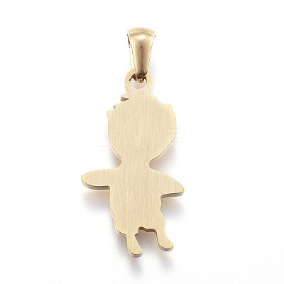 Ion Plating(IP) 304 Stainless Steel Pendants STAS-K162-031G-1