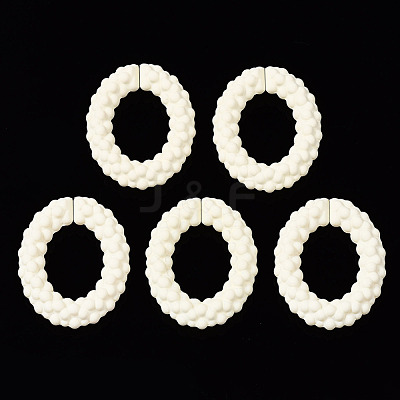 Spray Painted CCB Plastic Linking Rings CCB-Q091-011F-1