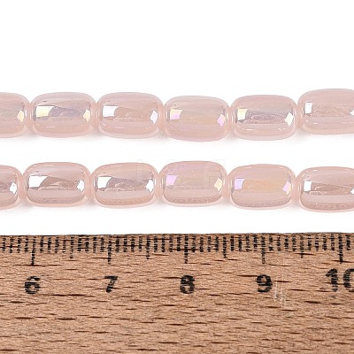 Electroplate Imitation Jade Glass Beads Strands LS-EGLA-Q132-03B-B02-1