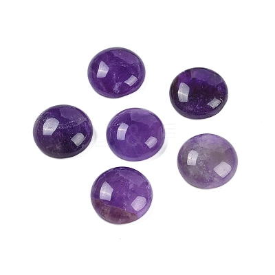 Natural Amethyst Cabochons G-T020-18mm-41-1