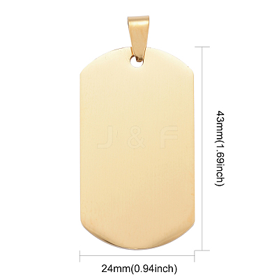 PVD Vacuum Plating 304 Stainless Steel Big Pendants STAS-I140-19E-G-1