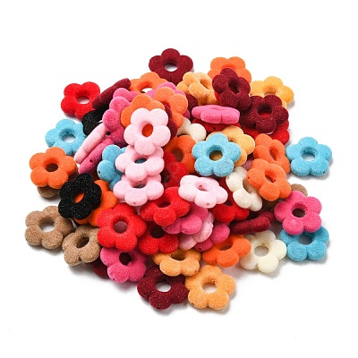 Flocky Acrylic Bead Frames OACR-E020-11-1