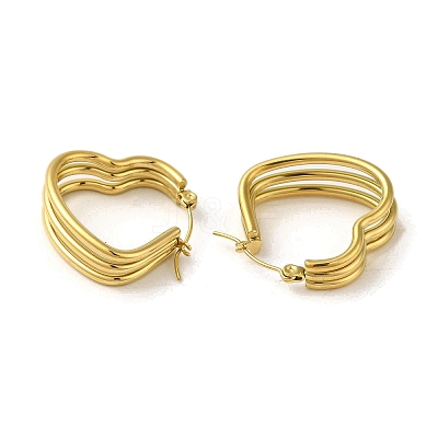 304 Stainless Steel Hoop Earrings for Women EJEW-B054-19G-02-1