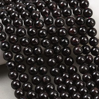 Round Natural Garnet Beads Strands G-D751-8mm-1