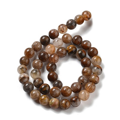 Natural Yellow Tiger Eye Beads Strands G-H238-8mm-1