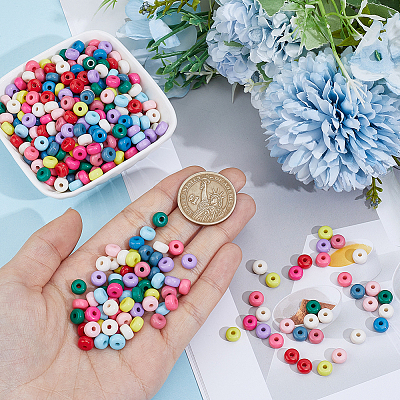 500Pcs Opaque Acrylic Beads OACR-PA0001-97-1